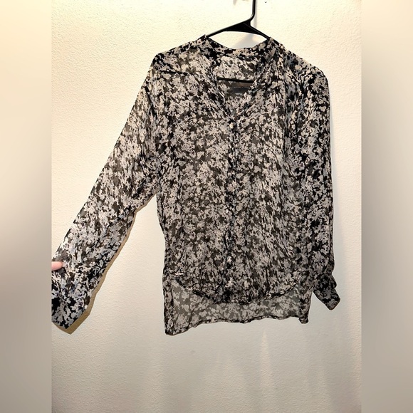 Watson X Watson floral silk button front blouse 6 office silk - Picture 2 of 9